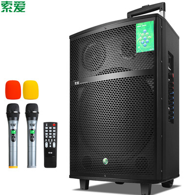 

Sony Ericsson (Soaiy) SA-K9 15-дюймовый квадратный танцевальный звук Bluetooth наружный портативный динамик мощного сабвуфера громкоговоритель трехполосный динамик