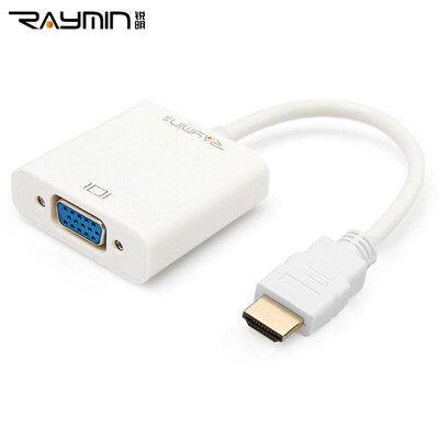 

Rui Ming LA220502 mini mini HDMI to VGA converter line with audio notebook flat panel HD to VGA connector