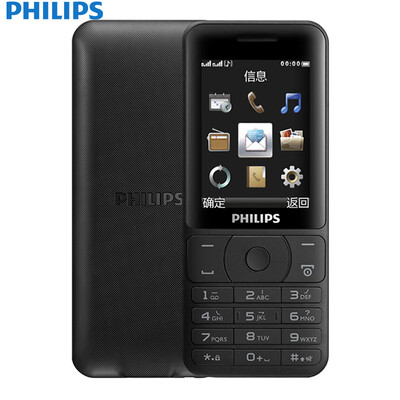 

Philips E180 классический черный мобильный Unicom 2G старый телефон двойной карточки двойной режим ожидания