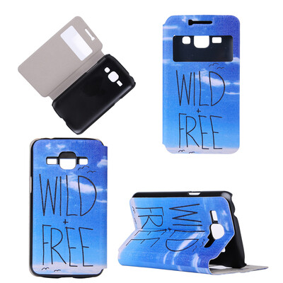 

Wild Free Design Кожа PU откидной крышки Кошелек для карты Держатель чехол для Samsung Galaxy J1
