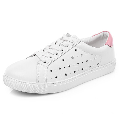 

Playboy (PLAYBOY) small white shoes Korean students white board shoes with thread empty L608710251 white powder 36 yards