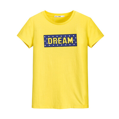 

Semir Semir Short Sleeve T-Shirt Korean Round Collar Half Sleeve Blouse Compassionate Student 12216000018 Black