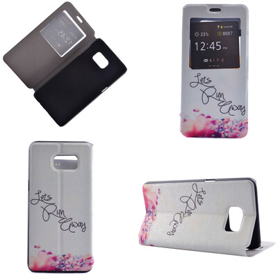 

Lets Run Design PU Leather Flip Cover Wallet Card Holder Case for Samsung Galaxy S6 Edge Plus