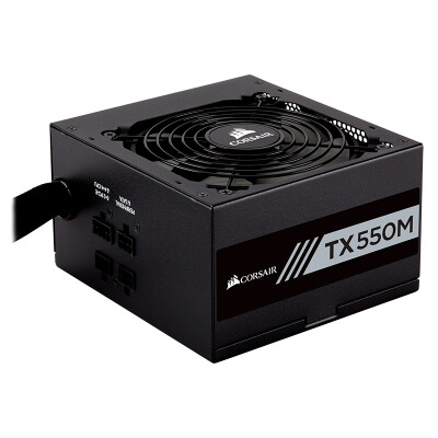 

USCorsair Rated 550W TX550M Desktop Power Supply (80PLUS Gold / Active PFC / Half Module / Seven Year Warranty