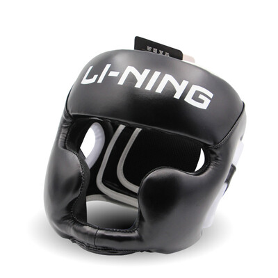 

Li Ning Boxing Helmet Boxing Hood Full Closed Boxing Helm Hood Jaw Squat Helm Training Contest Kid's Protection Helmet Face