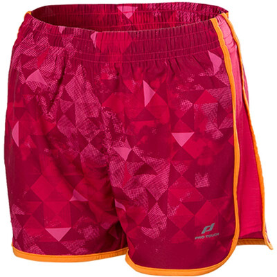 

PRO TOUCH Women's quick-drying breathable shorts fitness running pants reflective night vision 234112 912/896 color red / orange M