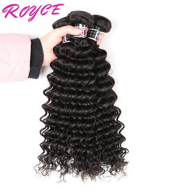 

Brazilian Deep Wave Virgin Hair 3 Bundles 100% Unprocessed Human Hair Weaving Nature Color 8-26inch Curly Wave Free Shipping