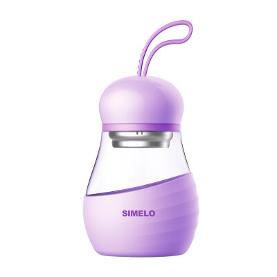 

SIMELO cup Seoul style Meng Li pear glass 350ML purple