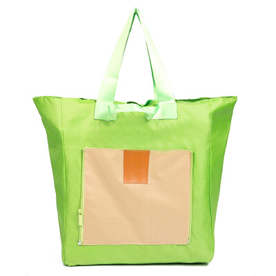 

40000 km travel storage bag portable large-capacity single-hand bag folding bag travel shoulder bag computer debris bag clothing sorting bag SW1013 green