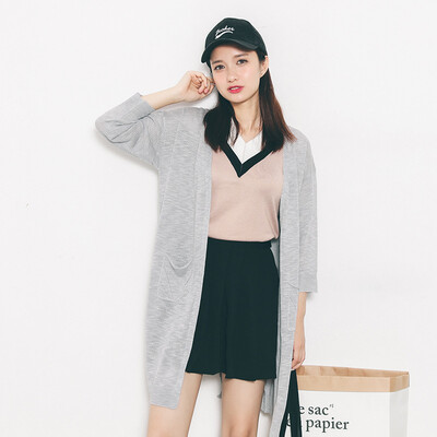 

VIVAHEART Linen Loose Knit Sweater с длинным рукавом с длинным рукавом Женщины VWYC172442 Серый Один размер