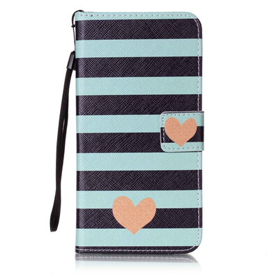 

Blue Stripes Дизайн PU кожа флип Обложка Кошелек для карты памяти чехол для Samsung Galaxy S6 Edge Plus/G9280
