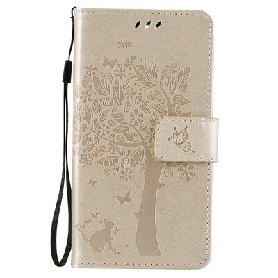 

Gold Tree Design Кожа PU флип крышки Кошелек Карты Держатель чехол для LG G4MINI