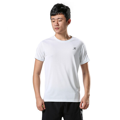 

(XTEP) Мужская спортивная майка легкая дышащая случайная футболка с коротким рукавом 883129019007 белая 3XL