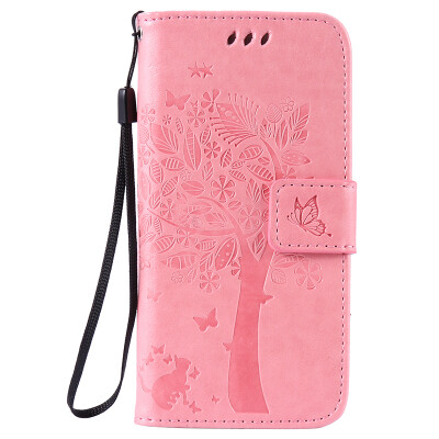 

Pink Tree Design PU Leather Flip Cover Wallet Card Holder Case for IPHONE 6