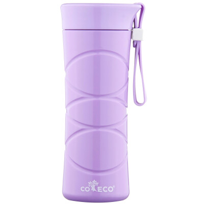 

【Jingdong Supermarket】 COECO plastic water cup PLA corn starch sports cup student portable leak-proof curve easy hand cup pink 300ml