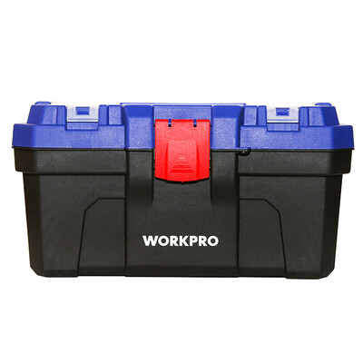 

WORKPRO W083015N reinforced household plastic toolbox trumpet multi-function storage maintenance tool box 16 inches