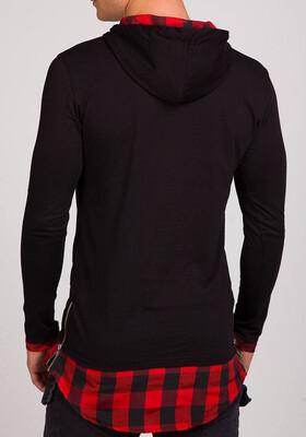 

New Mens Fashion Slim Long Sleeve Stitching Color Hoodies