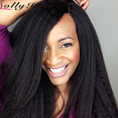 

Quality Coarse Yaki Human Hair Weaves Cheap 7A Peruvian Virgin Hair Kinky Straight Human Hair Extensions 4Pcs/ Lot 8-28Inch