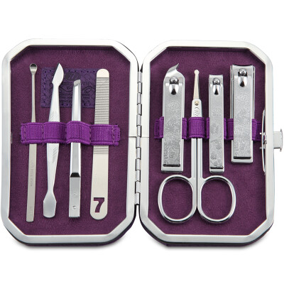 

Jingdong Supermarket 777 nail knife set nail clippers repair beauty equipment combination 8 sets of NTS-6018 lavender purple import