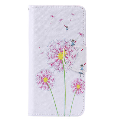 

Pink Dandelion Design PU Leather Flip Cover Wallet Card Holder Case for SAMSUNG A510 A52016