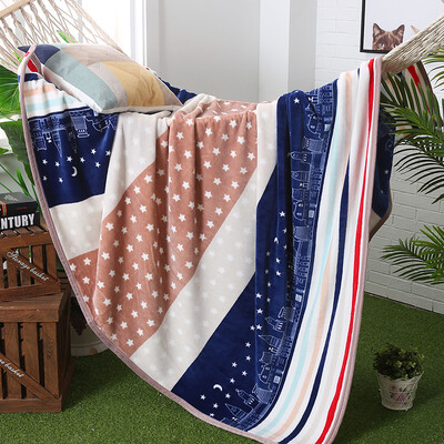 

Jiuzhou deer home mink felting blanket thick coral wool blanket nap blanket towel was flannel covered blank
