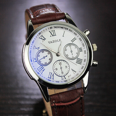 

Yazhao 2017 Korean version of the belt non-mechanical men's luminous quartz watch YZL0555TH-1