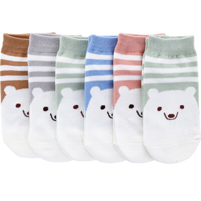 

Jingdong Supermarket Langsha LangSha socks female socks 6 double-mounted straight plate cotton socks panda socks mixed color 22-24cm