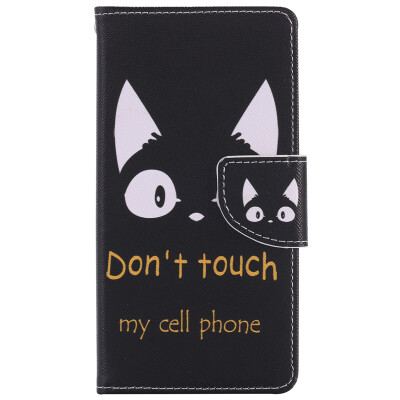 

Cat Ears Design PU Leather Flip Cover Wallet Card Holder Case for SAMSUNG J5Prime