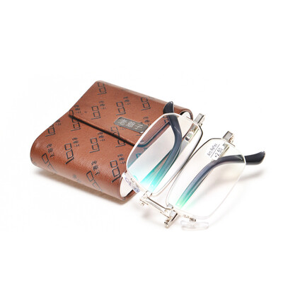 

Father (LaoYeZi) 7017 high-definition high folding folding reading glasses men and women portable gold frame 350 degrees