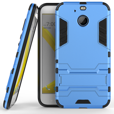 

Синий Slim Robot Armor Kickstand Ударопрочный жесткий корпус из прочной резины для HTC Bolt