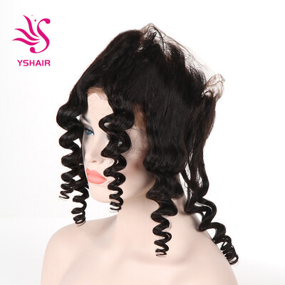 

360 Lace Front Human Hair Brazilian Virgin Loose Wave Full Lace Human Hair 180 Density Remy Human Hair Lace Front