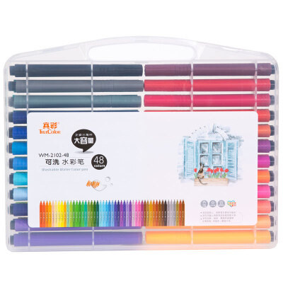 

Truth (Truecolor) WM-2102-48 large triangular PP PP boxed watercolor pen 48 color