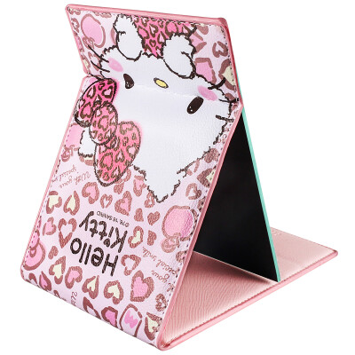 

HELLOKITTY Hello Kitty Desktop Folding Walkman Desk Table Mirror Team Team Benefit Creative Presentation Birthday Gift Female Delicate Girl Heart 1801