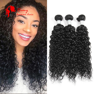 

7A Malaysian Virgin Hair Water Wave 3Pcs Virgin Malaysian Curly Hair Bundle Deals Wet&Wavy Human Hair Water wave