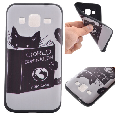 

Cat Pattern Мягкий тонкий ТПУ резиновый силиконовый гель Дело Чехол для Samsung Galaxy Core Prime G360