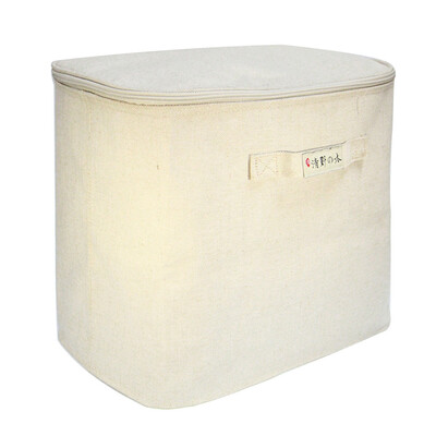 

Jingdong supermarket wild wild kapok linen storage box with a cover 28L