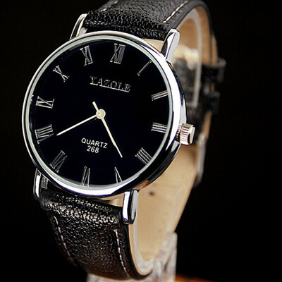 

Simple quartz watch fashion casual belt watch men and women couples watch thin YZL0535TH-2