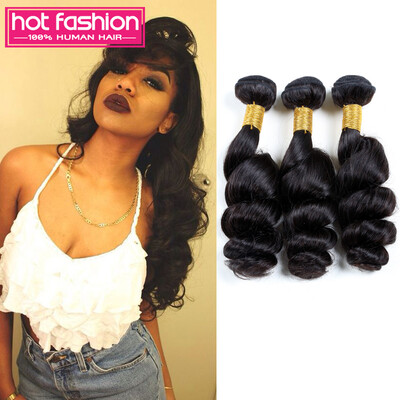 

Браслетские волосы для волос Virgin Loose Wave 3 Bundles Бразильские связки для волос Бразильские пуховые волосы для волос