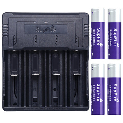 

Shenfeng (supfire) intelligent four-slot charger + four 18650 plus board purple battery flashlight dedicated battery charger for multi-standard rechargeable battery C4-ZB4