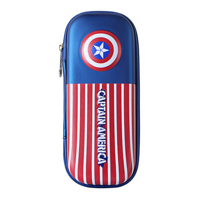 

Disney MA45058A США капитан 3D большой емкости давление жесткий карандаш случае канцелярские карандаш коробка синий