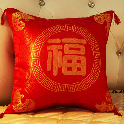 

【Jingdong Supermarket】 Fang Ruo (FANROL) home furnishings Chinese wind pillow pillow sofa cushions office pillow with core cushion cover pillow waist pillow Jinyu full house