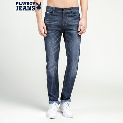 

Playboy PLAYBOYJEANS Джинсы мужские Slim Leisure Water Wash прямые брюки молодежные корейские мужские брюки PB5114668 Cowboy Blue 32