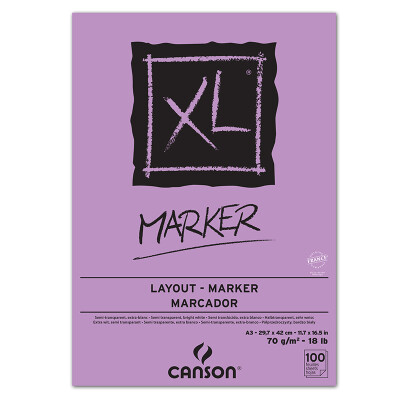 

CANSON)  Series Marker Dedicated Design Hand-painted Sketch Paper 70g A3 (297x420mm) 50