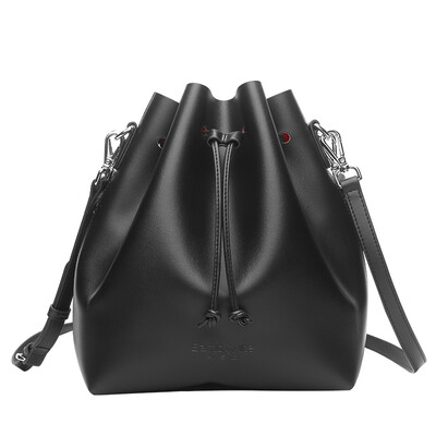 

Samsonite (Samsonite) сумка плеча сумку моды PU кожаный шнурок мешок Drawstring ковша сумка ВК8 * 09004 черный ведро мешок