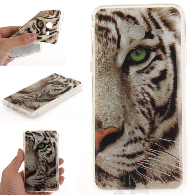 

White Tiger Pattern Soft Thin TPU Rubber Silicone Gel Case Cover for SAMSUNG GALAXY J5 2017J530