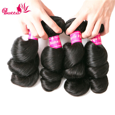 

NEW Bettehair 4bundles loose Wave unprocessed human hair 8A Virgin Brazilian 100 Human Hair Extensions loose wave