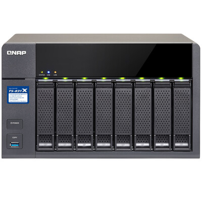 

QNAP) TS-831X-8G high-performance quad-core processor with dual 10GbE SFP + network ports Eight-bay NAS network storage (no built-in hard disk