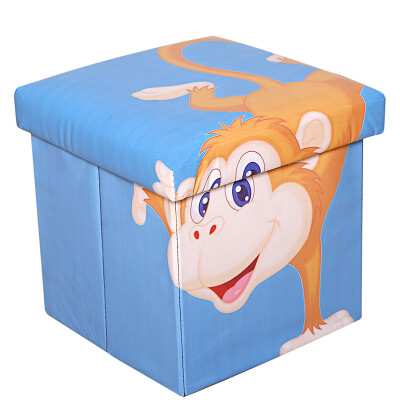 

Jiesheng children cartoon storage stool can be folded storage stool soft pad for shoe stool sofa stool a loaded 21L