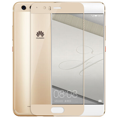 

ESCASE Huawei P10 Plus full-screen tempered film P10 Plus full-coverage HD explosion-proof anti-fingerprint mobile phone screen full-screen gold