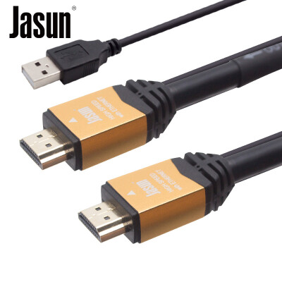 

Jason (JASUN) Цифровая линия высокой четкости HDMI 25 метров Цифровая линия усиления сигнала цифрового телевидения HDMI + проектор питания с питанием от сети USB Поддержка линейки телевизионных мониторов 3D 1080P JS-121